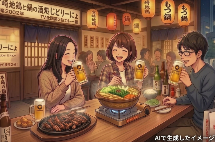 【池袋ITタワーから近い居酒屋】池袋駅西口の地鶏と鍋と日本酒の美味しいおすすめ居酒屋じどりーにょ